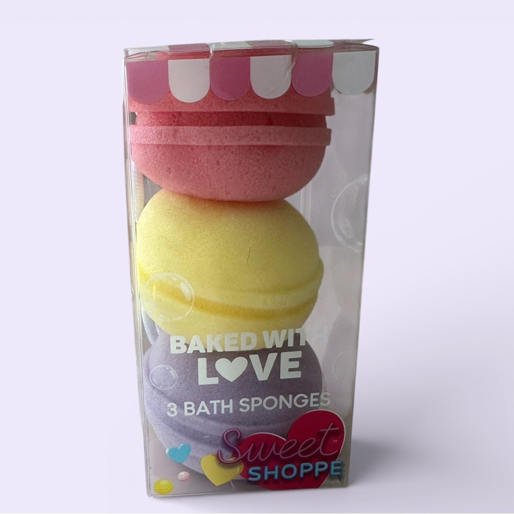 Fun Macaron Bath Sponges Set